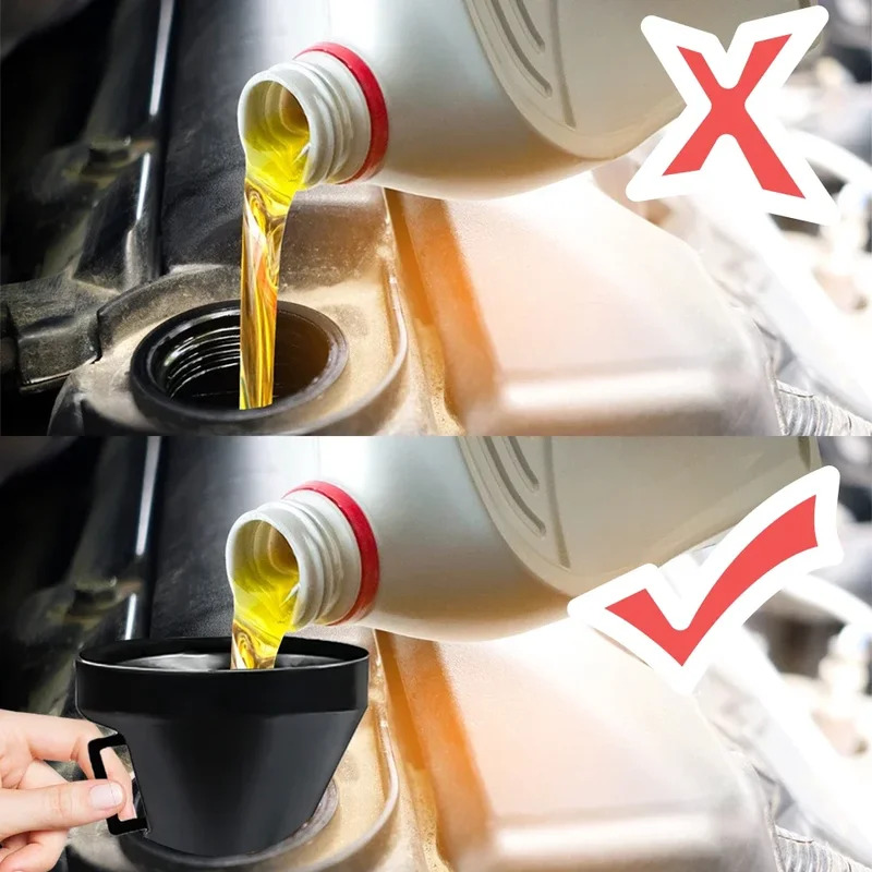 Motor-Betankungstrichter mit Filter für Auto, Motorrad, LKW, Öl, Benzin, Füllsieb, Verlängerungsrohr, Schlauch, Trichter, Werkzeug