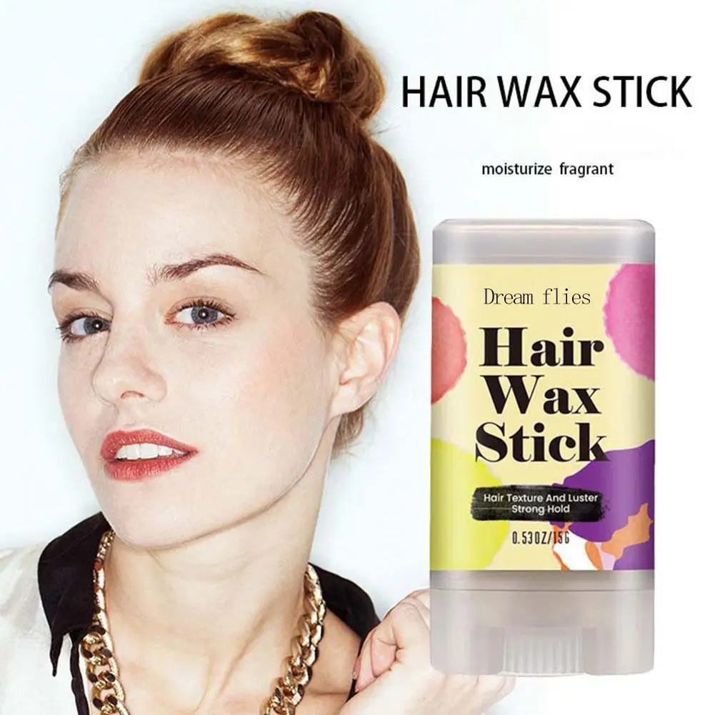 Haarwachsstift zum Verlegen von Fliegen immer Haare Pomade-Stick Langlebiger Haar-Styling-Wachsstift Einfach zu verwendendes Haar-Styling-Produkt