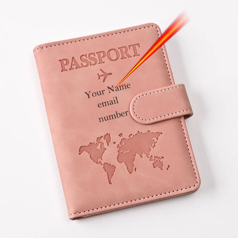 Capa de passaporte personalizada, capa de passaporte com nome gravado com monograma, porta-passaporte, presente de padrinho de dama de honra de casamento