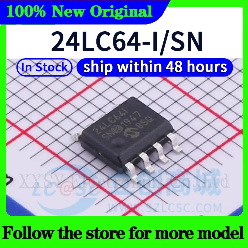 24LC512-I/SM 24LC256-I/SM 24LC128-I/SM 24LC512-I/SN 24LC256-I/SN 24LC128-I/SN 24LC64-I/SN En stock Envío 48 horas