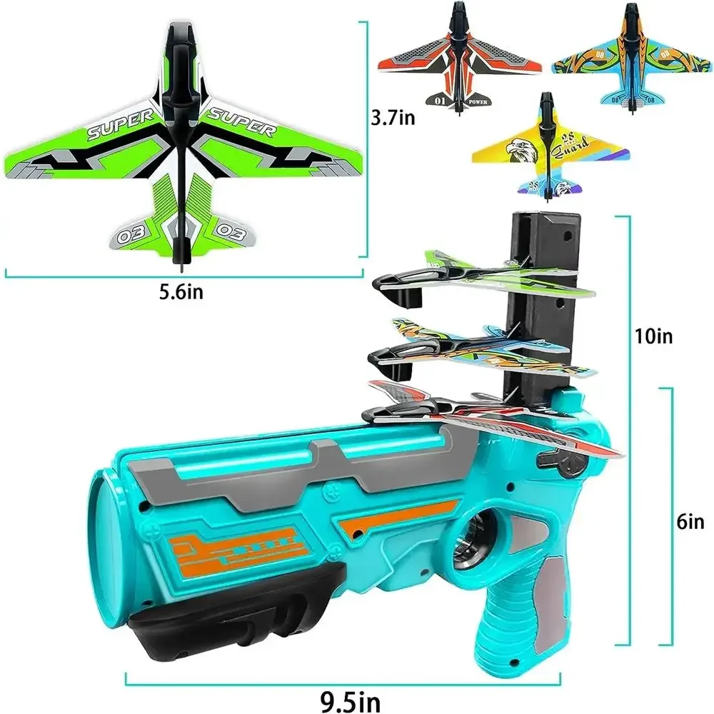 Schießen Luft Flugzeug Launcher Blase Katapult Kunststoff Flugzeug Spielzeug Schießen Spiel Outdoor Sport Spielzeug für Kinder Flugzeug Katapult Pistole