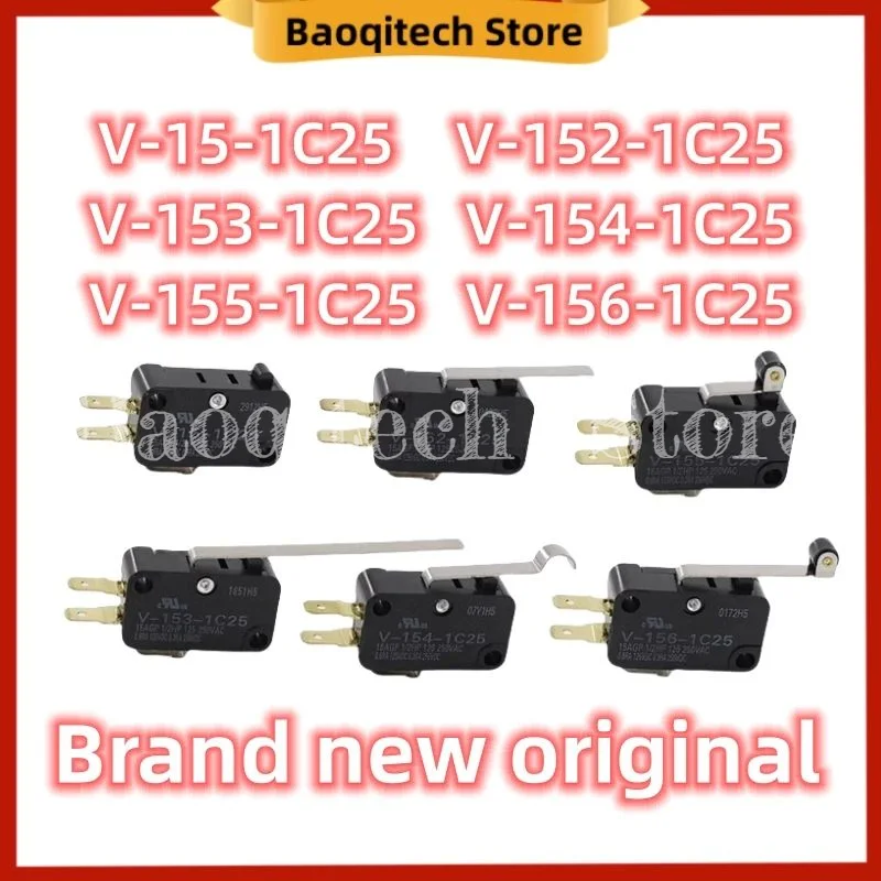 Совершенно новый оригинальный микропереключатель 15А V-15-1C25 V-152-1C25 V-153-1C25 V-154-1C25 V-155-1C25 V-156-1C25 для оригинального OMRON