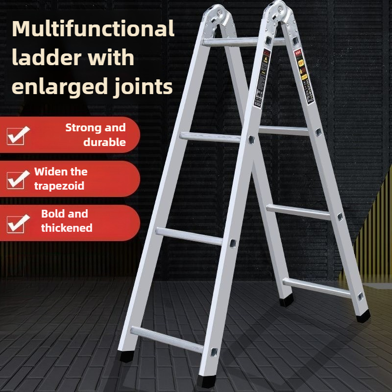 Stamping Dual-purpose Joint Herringbone Ladder 15M-2M Engineers Use Anti-slide Ladder Hinge Ladder Thickened and Reinforced