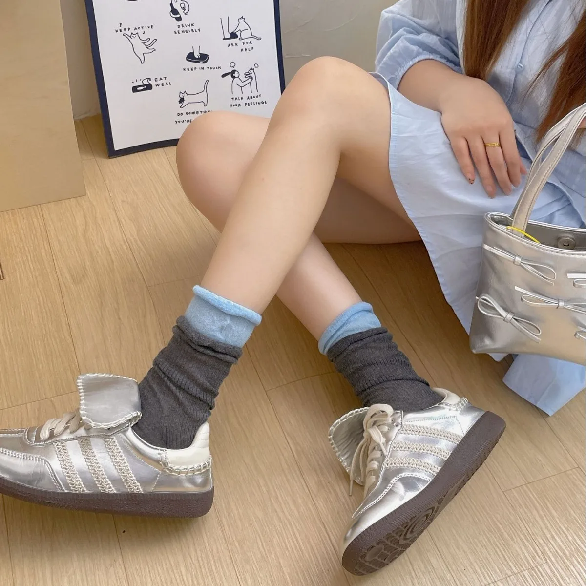 Frauen Sommer Frühling Baumwolle Socken Farbe Haufen Haufen Strümpfe Dünne Transparente Süße Stil Kleine Leder Schuhe Socken Mädchen Geschenk