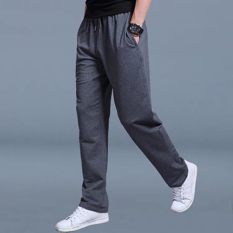 2024 nuevos pantalones de chándal de estilo coreano, pantalones deportivos para hombres, pantalones para correr, pantalones de chándal informales sueltos para primavera y verano, pantalones rectos para correr para hombres