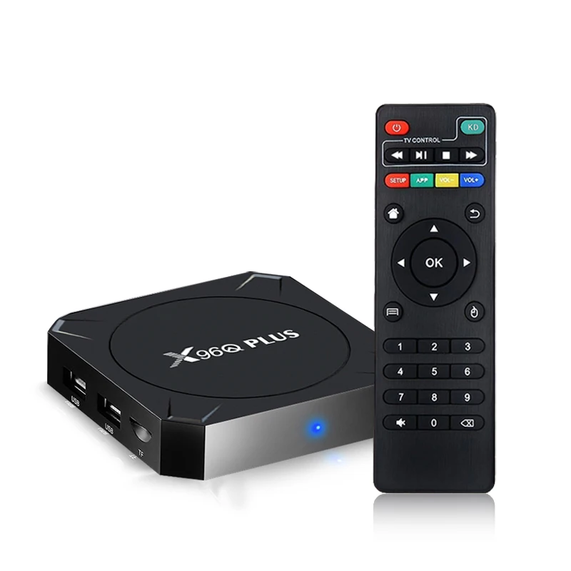 2023 สมาร์ททีวี Set-Top Box X96Q Plus Android TV Box 11.0 4/64GB AllWinner 4K TV Box X96Q Media Player