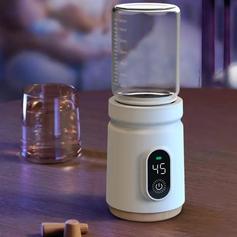 Chai W3JF ấm hơn / bộ chuyển đổi màn hình LCD Hiển thị nhanh chóng sưởi ấm sữa trẻ với chai thủy tinh chống rò rỉ toàn