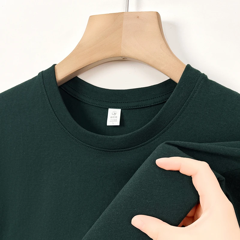 2025 Nieuwe heren Koreaanse casual katoenen T-shirt met korte mouwen en ronde hals Zomer Modieuze en comfortabele veelzijdige top
