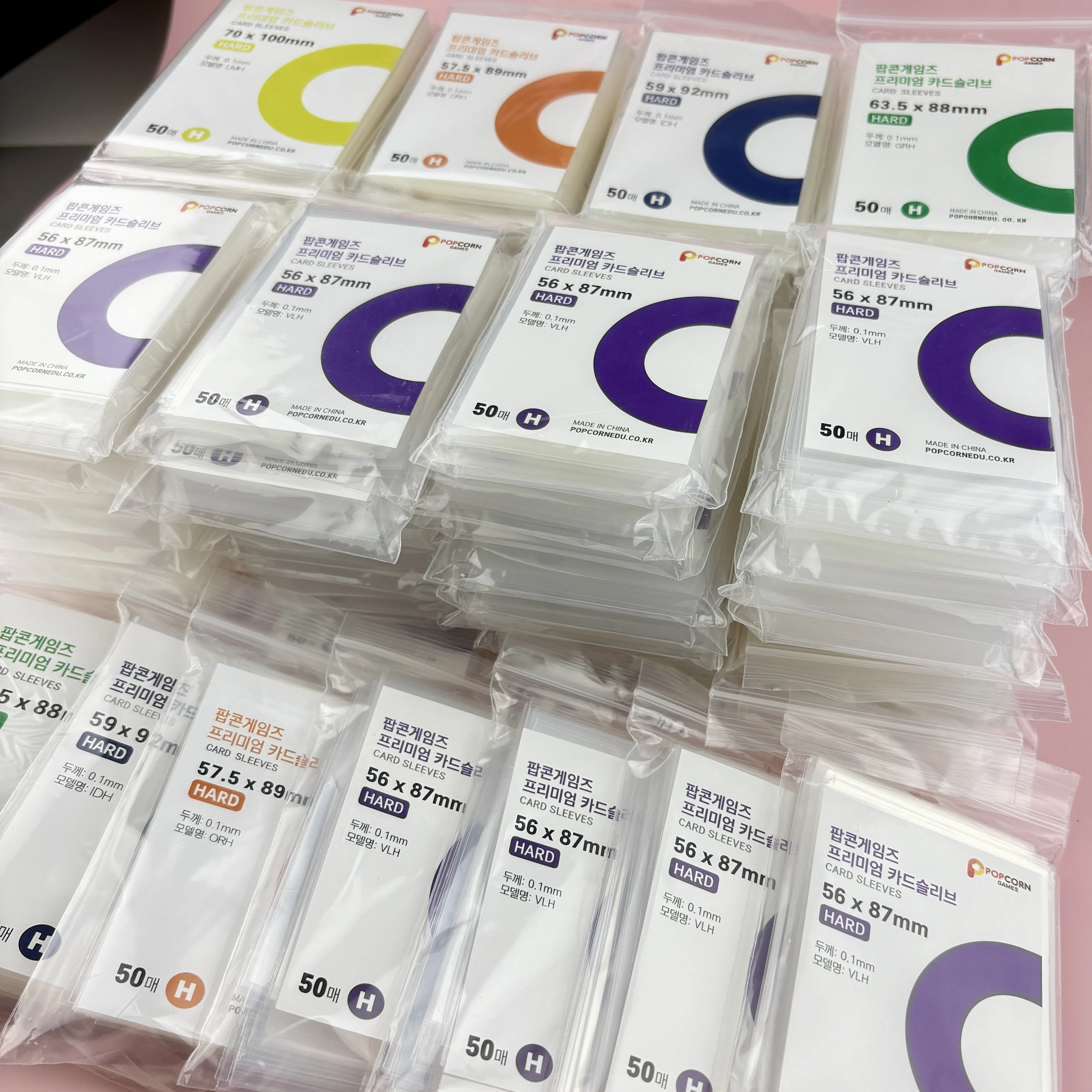 50 pezzi buste per carte coreane HD trasparenti Kpop Idol Card custodia protettiva Photcards protezione custodia per foto per porta carte popcorn