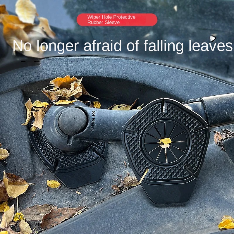 1 2 Stück langlebige Auto-Scheibenwischer-Schutzhüllen, Wischer, staubdichter Schutz, untere Hülse, Auto-Wischer-Lochabdeckung, Zubehör