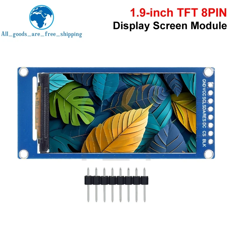 Schermo LCD TFT a angolo intero IPS da 1,9 pollici Modulo display a colori Porta seriale SPI Ad alta definizione 170x320 ST7789