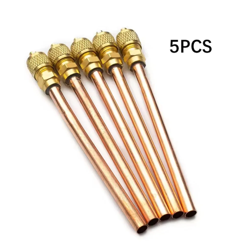 5 Pz/set Giardino Condizionatore D'aria Refrigerazione 125mm Accessori Valvole Tubo di Rame Parti di Riempimento 3.4 Mpa Casa FAI DA TE Strumento di Potere