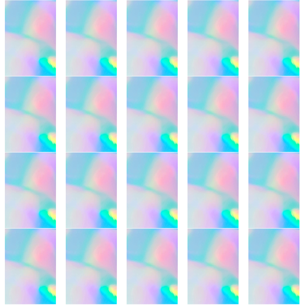 Autocollants en papier holographique auto-adhésifs A4, 20 pièces, décalcomanies d'impression, feuille d'aluminium, papier Photo, feuilles de transfert décoratives