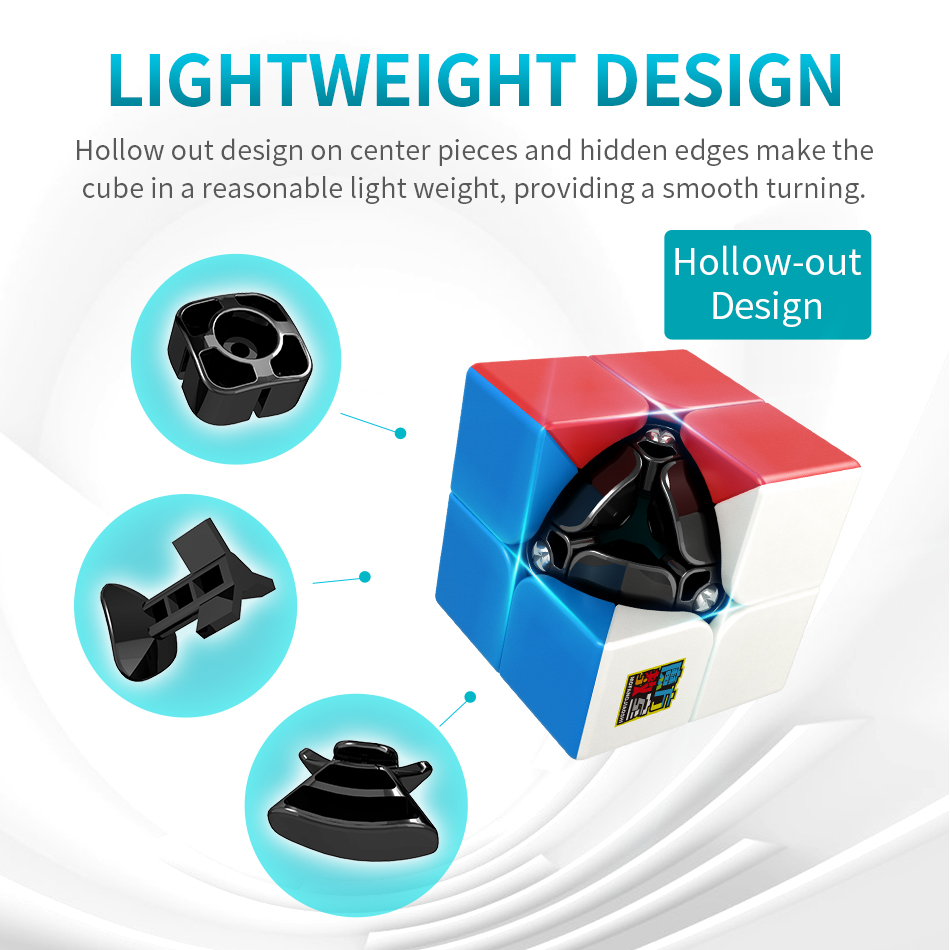 [ECube] Moyu Meilong 2 2x2x2 Magic Neo Cube Meilong Stickerless Speed Cube Puzzle Presente para crianças Brinquedos educativos para adultos
