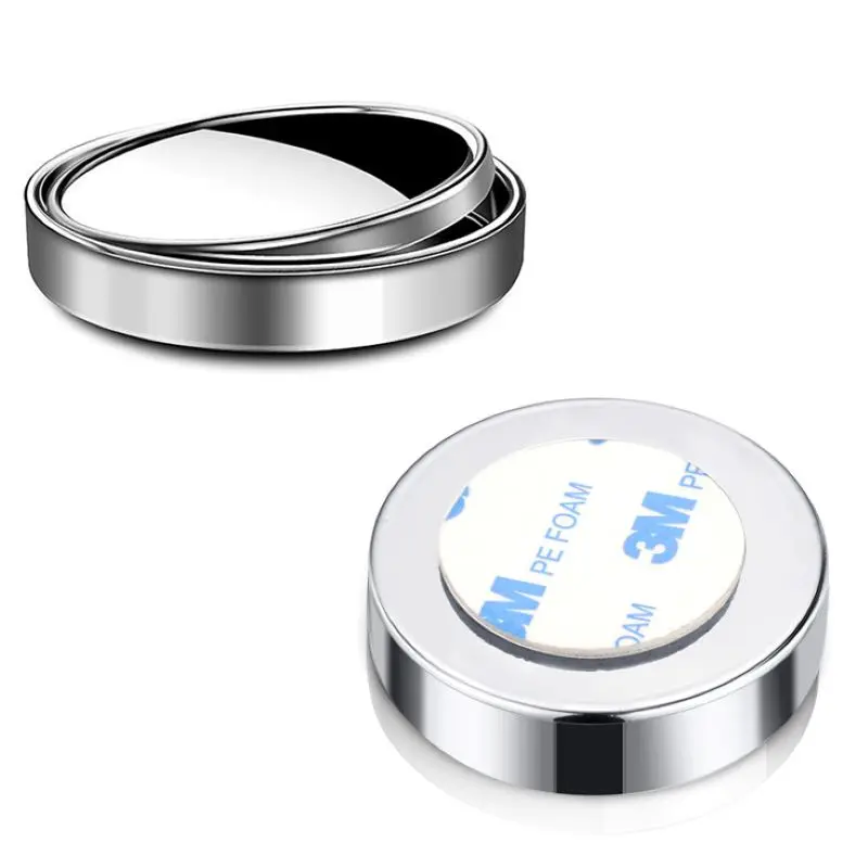 Hoge kwaliteit Auto Achteruitkijkspiegel Kleine Ronde Spiegel High-definition Extra groothoek Spiegel Bolle Oppervlak anti-stun
