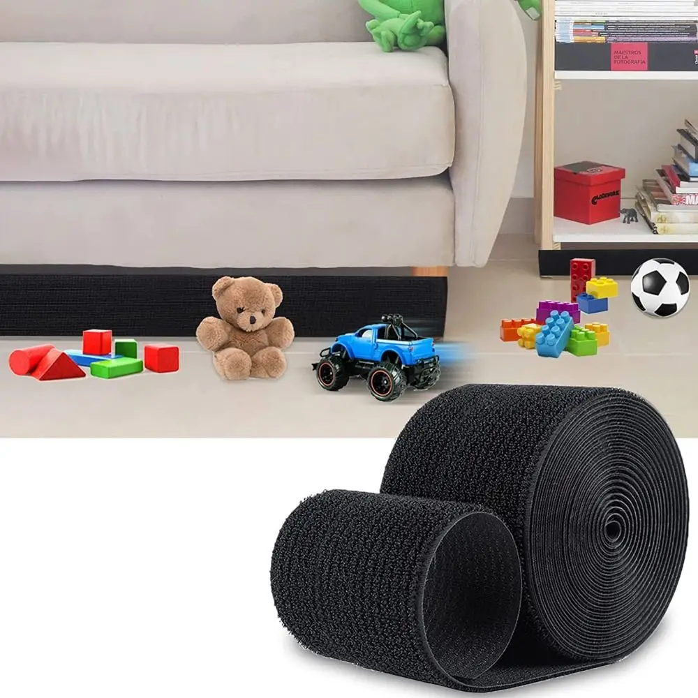 New 3/6/10M Sofa Toy Blocker Dustproof Adjustable Sofa Edge Baffle Adhesive Strap Nylon Under Couch Blocker
