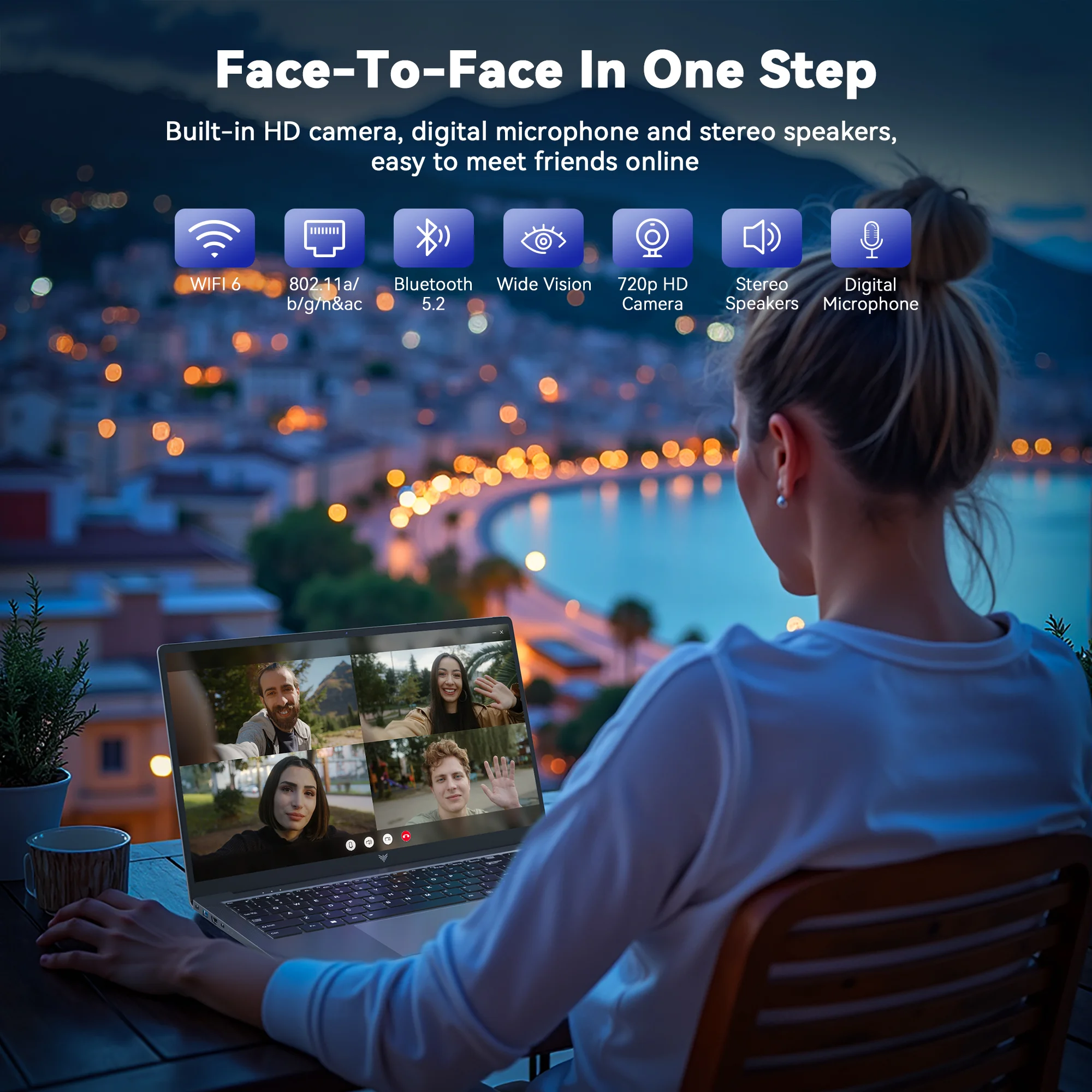 ACEMAGIC 16.1-inch Ryzen 7 5700U gaming laptop DDR4 16GB SSD 512GB portable work game 4.3GHz backlit keyboard 1920 * 1080 Win11
