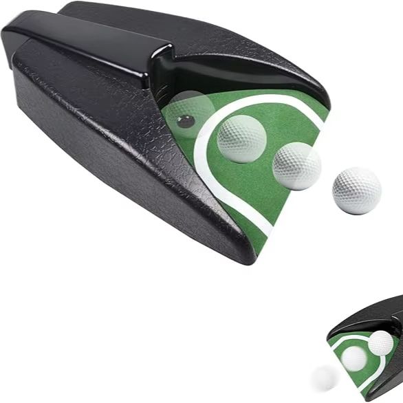 Golf Ball Return Putting Unit, Automatic Return Machine, Indoor Golf Putting Hole, Battery-Powered Practicing, Suitable for Prac