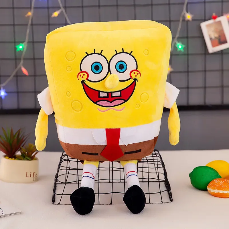 ขนาดใหญ่น่ารัก SpongeBob Patrick Star Plush ของเล่นนุ่มมาก Hug หมอนตุ๊กตาการ์ตูนอะนิเมะ Plushies Kawaii ตุ๊กตา Xmas ของขวัญ