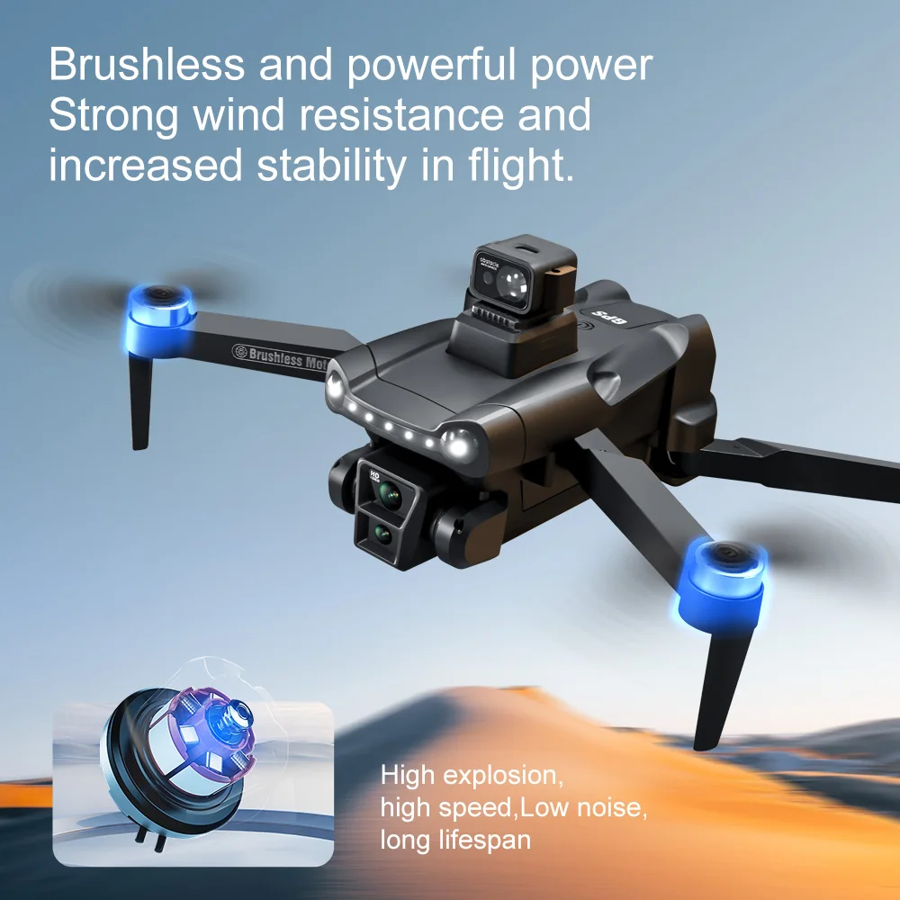 Per Xiaomi V198GPS Drone ESC 8K Professionale HD Macchina Fotografica Brushless Evitamento Ostacoli Antenna Ottica Pieghevole Quadcopter Mini Dron