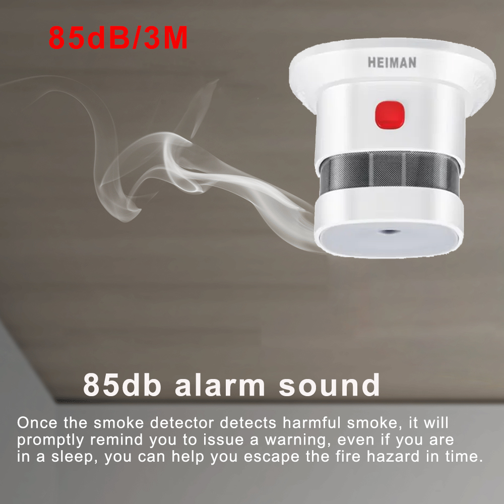 HEIMAN Zigbee Smoke Detector Smart Home system 2.4GHz High sensitivity Safety Prevention  Sensor