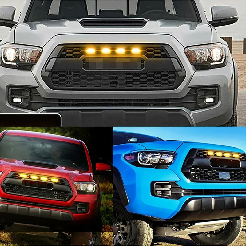 Universal LED Car Lights Front LED Grille Lights With Harness Eagle Eye Lamp For Pickup Off-Road SUV Ford Toyota Car Accessories