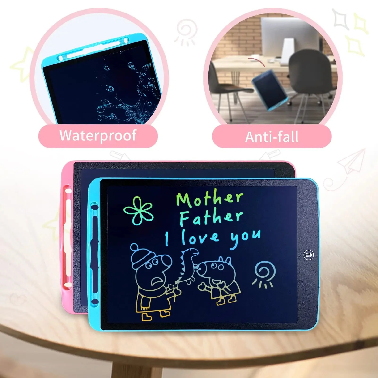 เด็ก Graffiti Sketchpad ของเล่น 8.5 นิ้ว LCD เขียนแท็บเล็ตเด็ก Magic Slate วาดกระดานดําหน้าจอการศึกษาเด็กของขวัญ