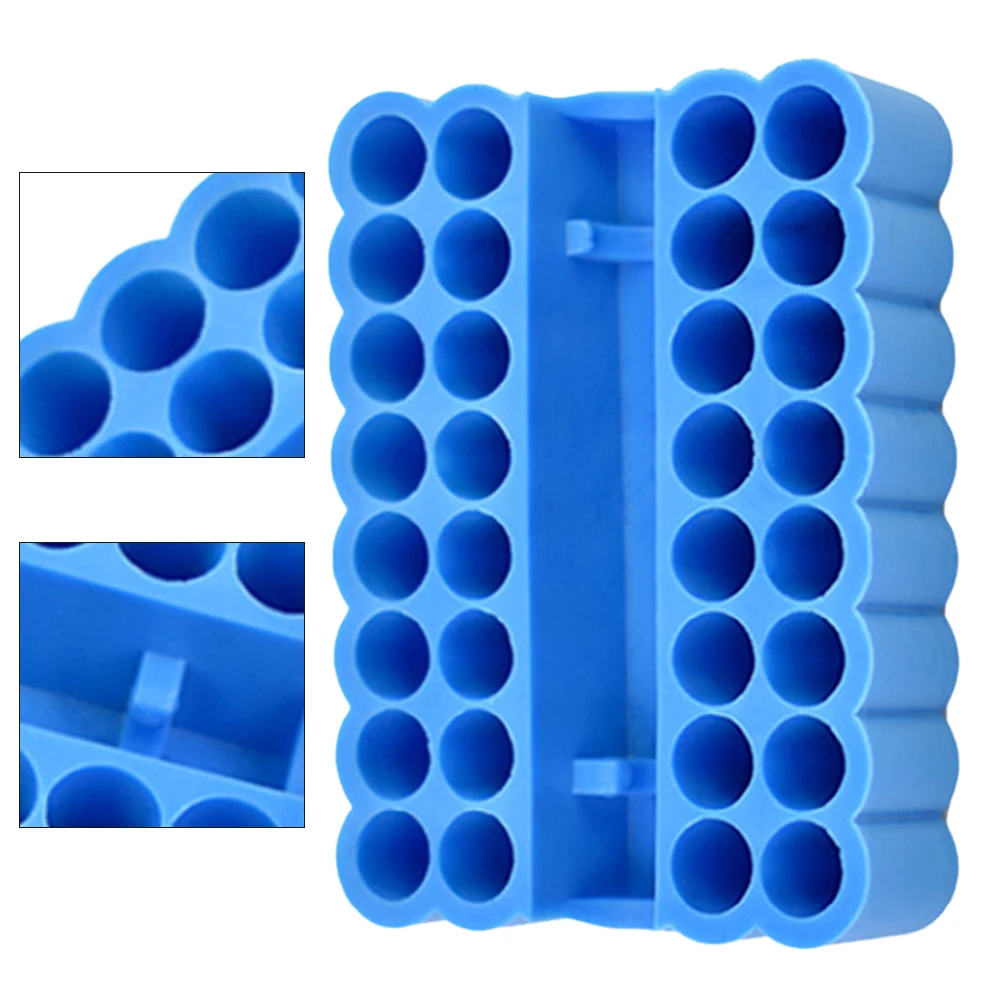 2 Stuks Bithouder 32 Gaten Bit Hex Shank Organizer Schroevendraaier Bithouder Boor Voor Opslag Voor 6.35 Mm Schacht opbergdoos