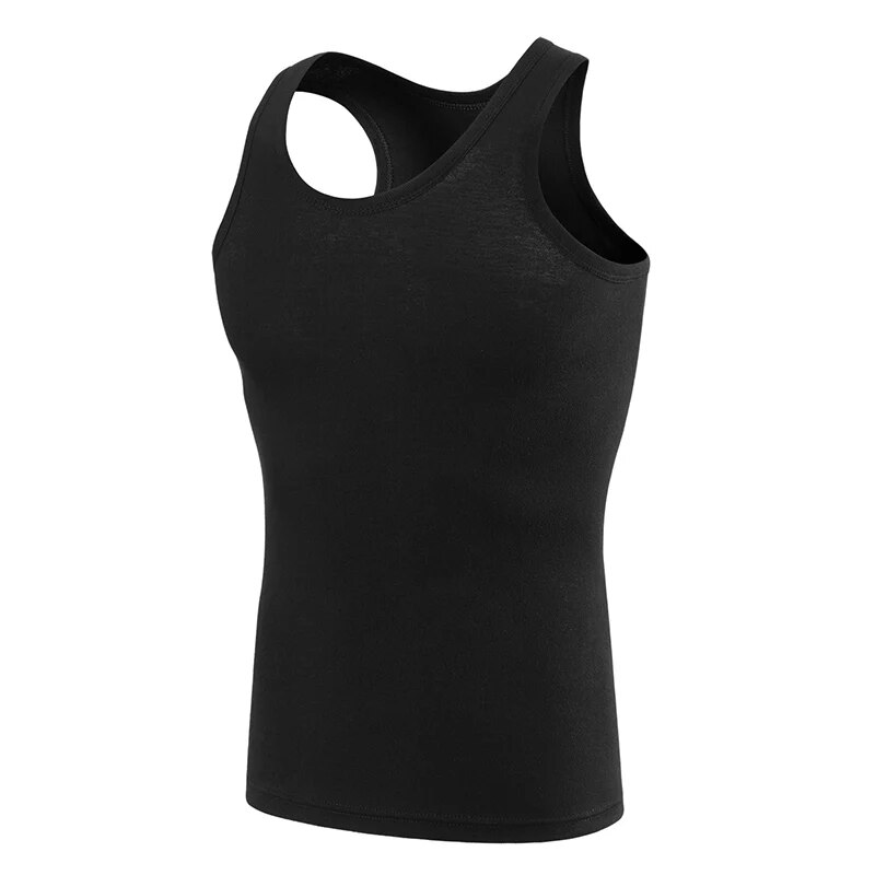 1/3 Pack Cztery pory roku Męska bawełniana kamizelka Joker Nastolatki Prosty krój Sportowy T-shirt fitness W średnim wieku Casualowa koszula bez rękawów