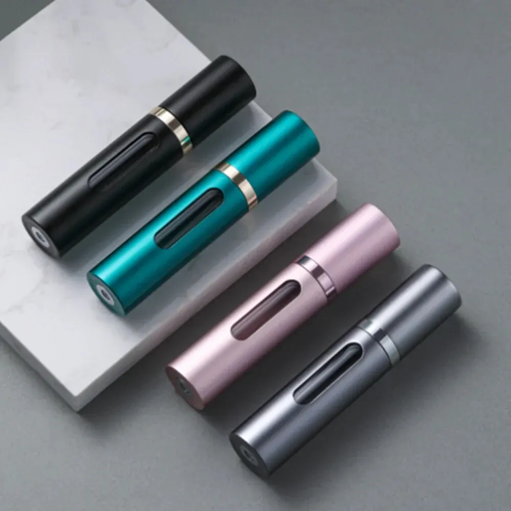 5ml ガラス製詰め替え式香水瓶 スプレーポンプ付き 携帯用旅行用空の化粧品容器 ミニスプレーアトマイザーボトル
