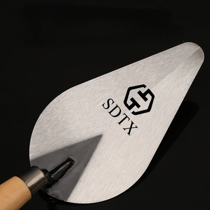 1pc 탄소강 흙손 정원 바닥 도로 콘크리트 스테핑 진입로 시멘트와 모르타르가있는 DIY 포장 벽돌 흙손