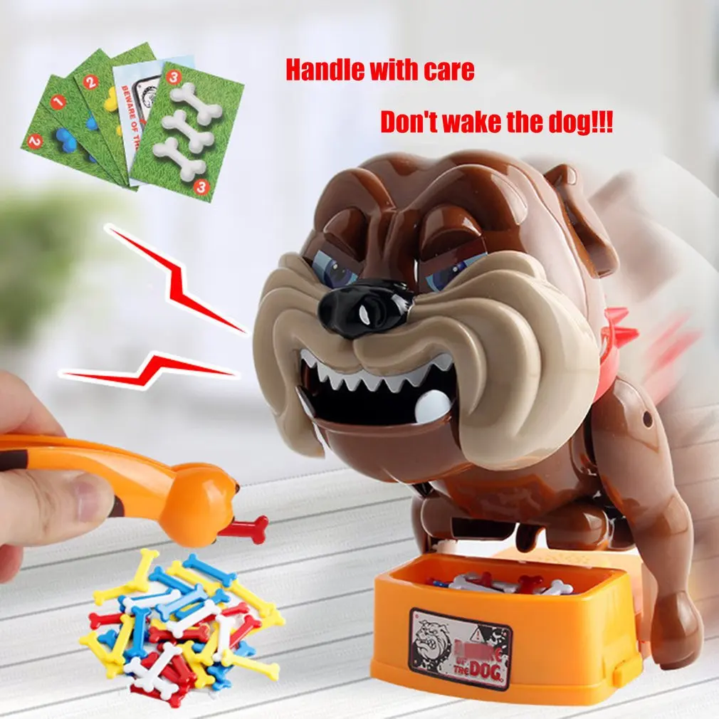ตลกของเล่นหากิน Bad Dog Chew Bone Action เกมกัด Wake Dog ผู้ปกครอง Interactive ของเล่นปาร์ตี้เกมครอบครัวเด็ก Xmas ของขวัญ