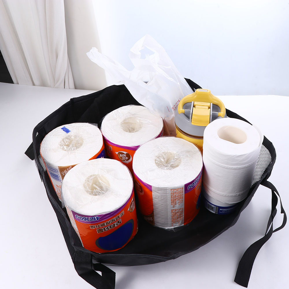 Portable Baby Stroller Basket Newborn Stroller Hanging Basket Infant Stroller Accessories Pram Bottom Basket Organizer Bag