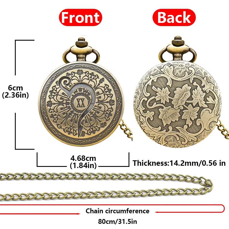 Retro Bronze Steampunk Muster verziert Flip-Top männliche und weibliche Student Geschenk Quarz Halskette Gedenk Taschenuhr