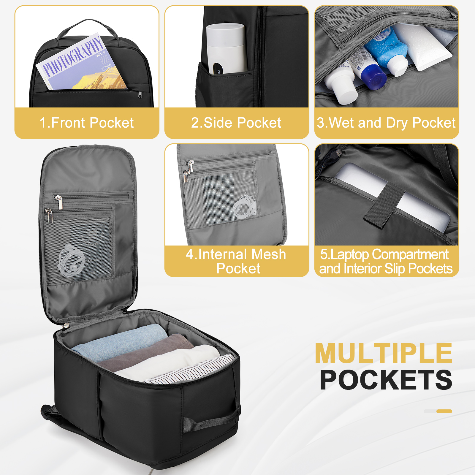 Ryanair กระเป๋าเป้สะพายหลัง 40x20x25 Cabin Bag, กระเป๋าเดินทางกระเป๋าเป้สะพายหลังสําหรับ Easyjet Cabin Bag 45x36x20, กระเป๋าเป้สะพายหลังแล็ปท็อปสําหรับผู้หญิง/ผู้ชาย