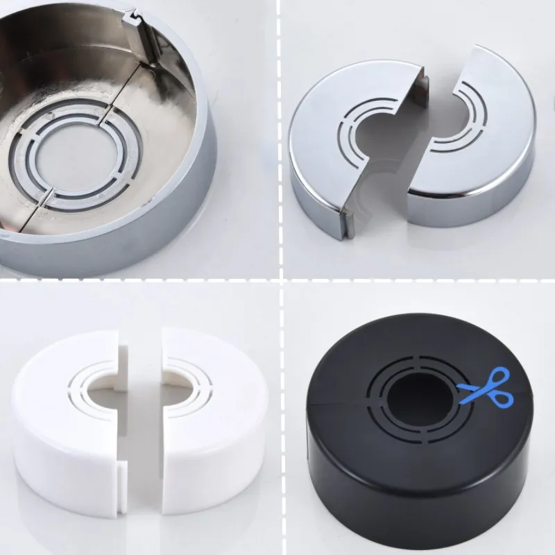 シャワーの蛇口装飾カバー ABS 高め角度バルブパネル調節可能な水道管壁カバーキッチン浴室のタップアクセサリー