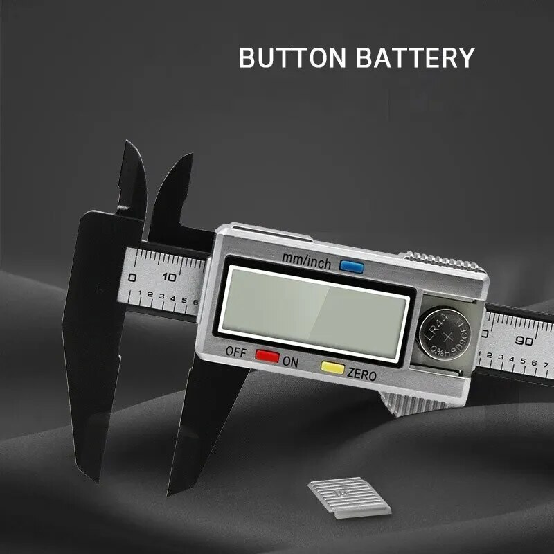 0-150mm plástico de alta resistencia estudiante hogar carpintería espacio jugar calibradores de medición calibradores digitales electrónicos