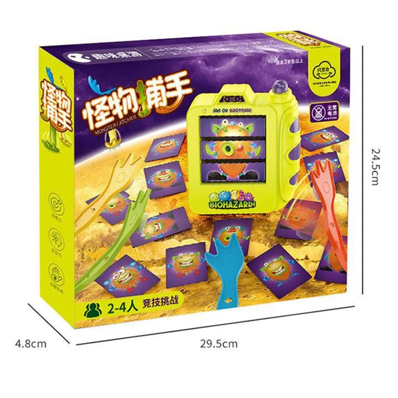 Juego de fiesta familiar ZK30, juego de cartas de monstruos de caza de mano extraña, juegos de mesa, regalos de Navidad para niños, juguetes interactivos de escritorio