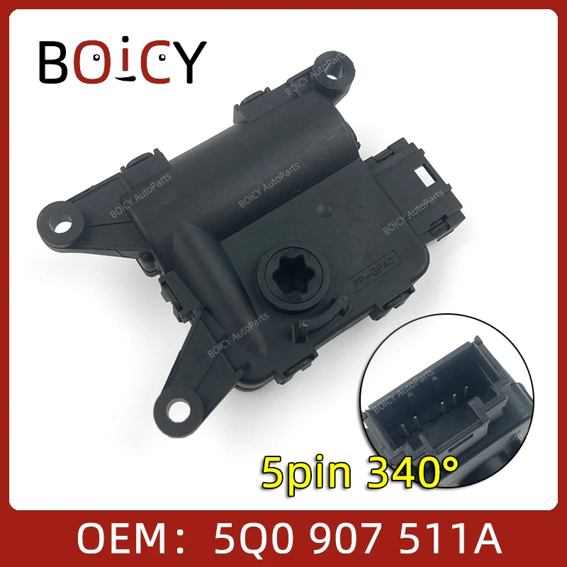 BOICY-Motor actuador de aleta para calentador de aire acondicionado, para Golf Jetta Tiguan Crafter Touran A1 A3 Q3 Octivia 5Q 0907511 Un 5WA 907511 C