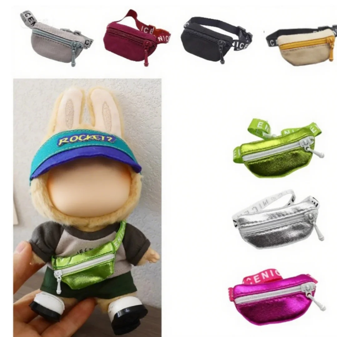 Mini sac à bandoulière tendance pour poupée 15-17cm: pochette de taille à bandoulière Kawaii pour 1/6-1/12 BJD et poupées en peluche à la mode (convient à V1 V2), mignon Be