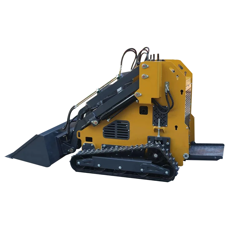 Mini cargadora de patín con pista para caminar personalizada, motor de gasolina, minicargador de patín Caterpillar, precio al por mayor