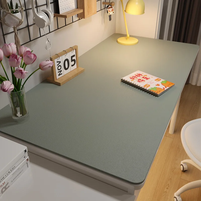 Leather Table cloth for Home Easy Clean Table Protector Waterproof Tea Coaster Large Desk Mat Anti-Slip Gamer Keyboard Mouse Mat