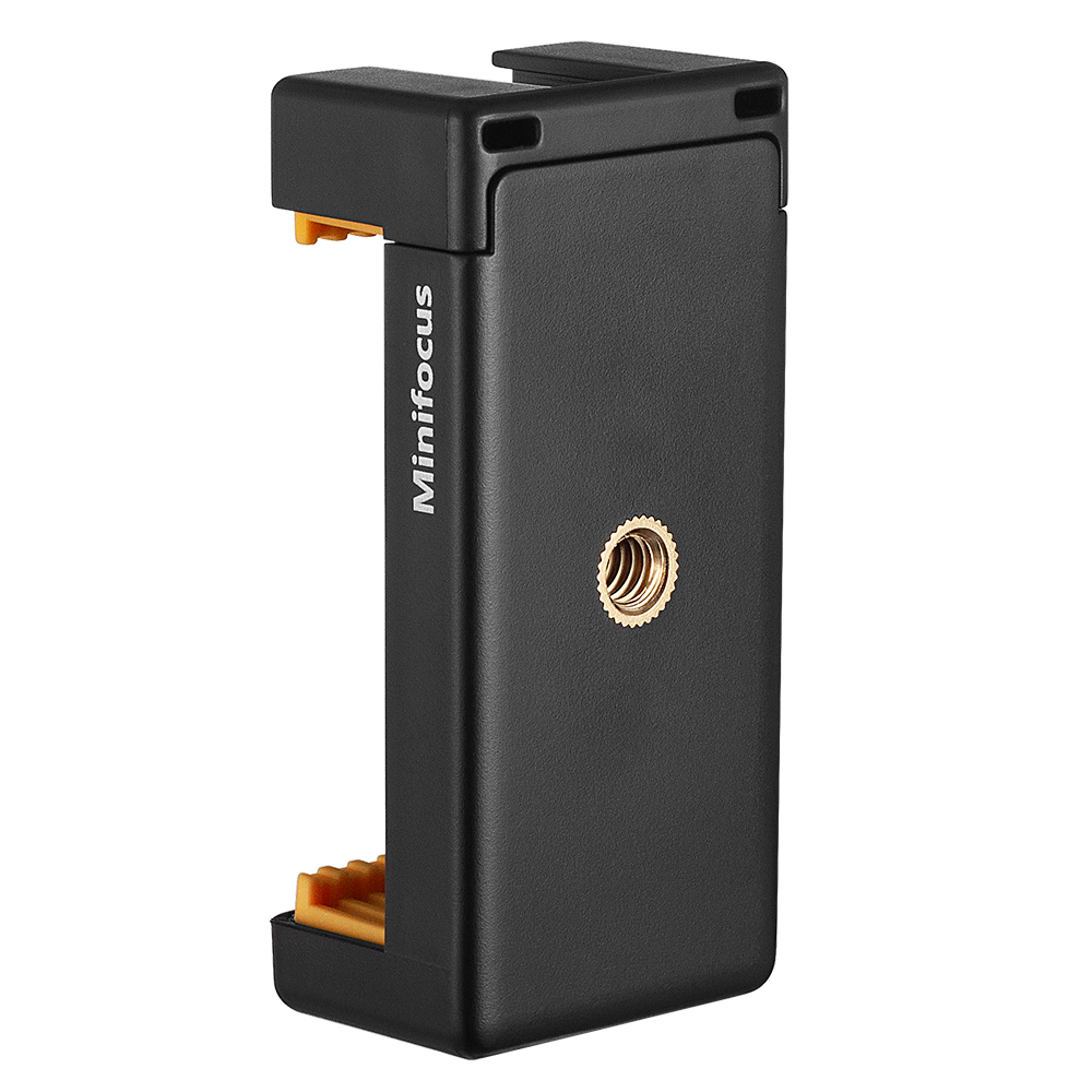 Suporte para celular vlog tripé adaptador de montagem com sapata fria 1/4 furos de parafuso para smartphone vlogging vídeo luz led microfone