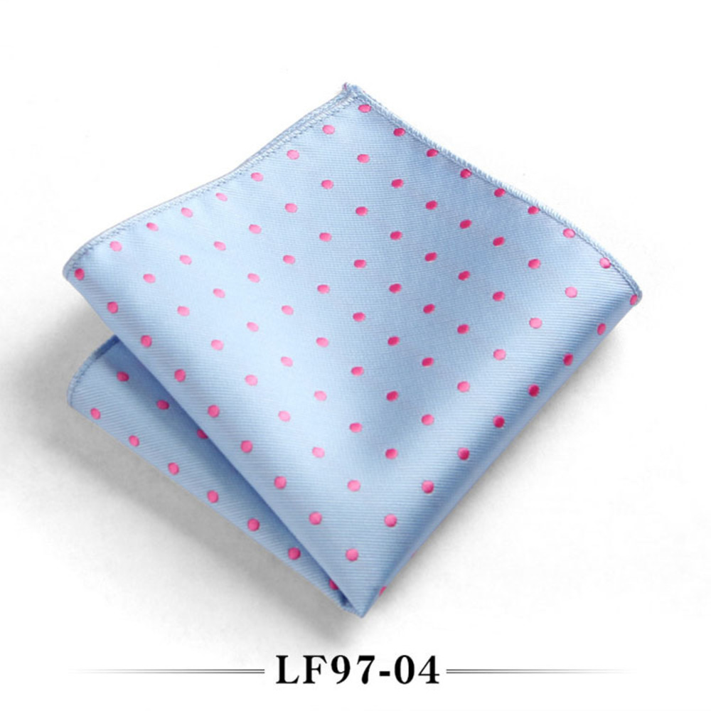 23 ซม.คลาสสิก Polka Dot Men Pocket Square ชุดสูทผ้าเช็ดหน้าเจ้าบ่าวงานแต่งงานผ้าพันคอสีดําสีแดงสีฟ้าสีเขียวโพลีเอสเตอร์ Hanky