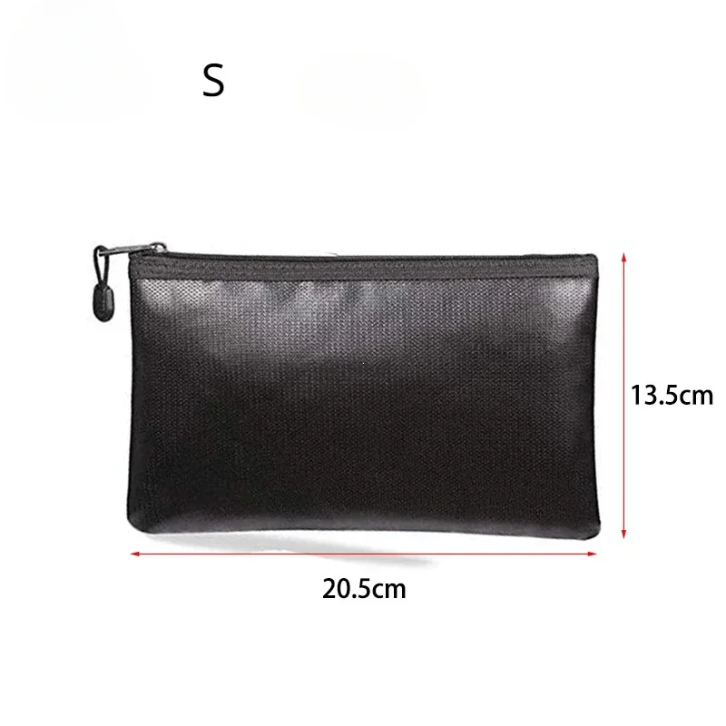 Fireproof Waterproof Document Envelope File Folder Cash Pouch Portable Fireproof Money Bag Safe Bag for Home Office S/M/L