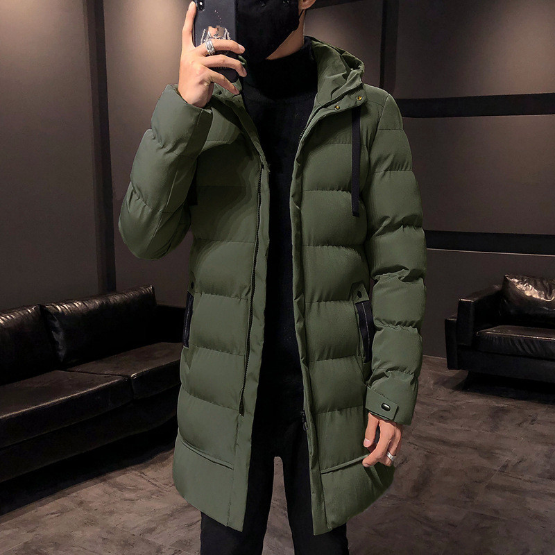 Parkas de invierno para hombre, chaqueta gruesa y cálida a prueba de viento, Abrigo acolchado de algodón con capucha de calidad, prendas de vestir impermeables a la moda, 2023