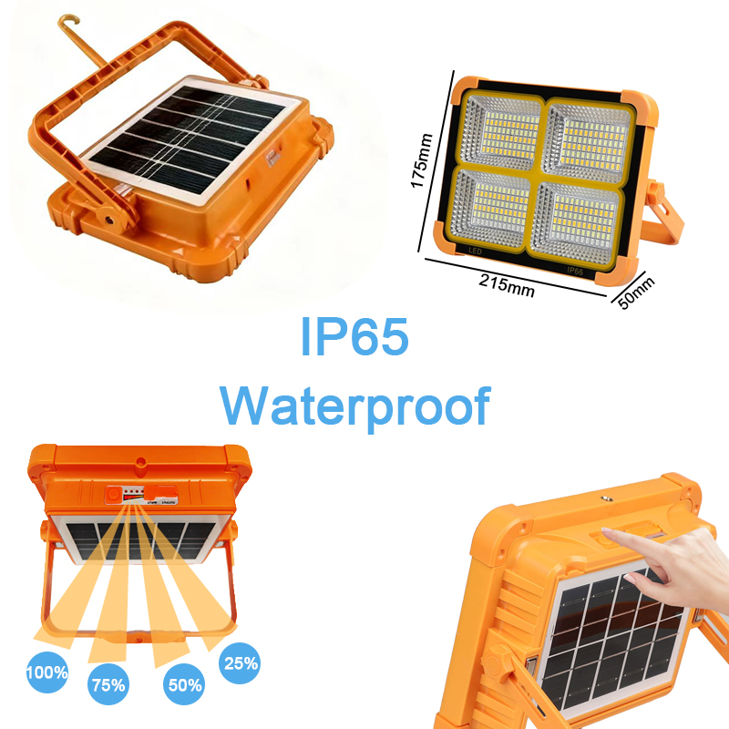 Ruisenzhuo lanterna de acampamento recarregável solar banco alta potência led tenda luz poderosa ímã lanterna reparação lâmpada emergência