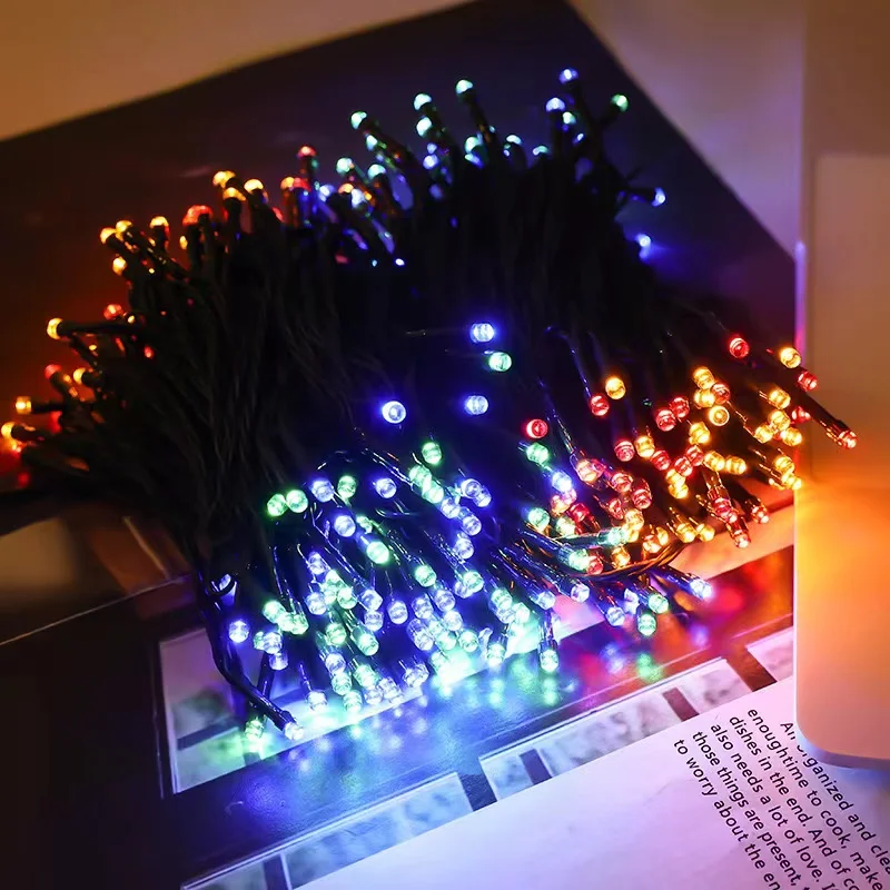 5 M/7 M/12 M/22 M พลังงานแสงอาทิตย์กลางแจ้ง String Light โคมไฟกลางแจ้งกันน้ํา led light garden fairy พลังงานแสงอาทิตย์ night light ตกแต่งบ้าน