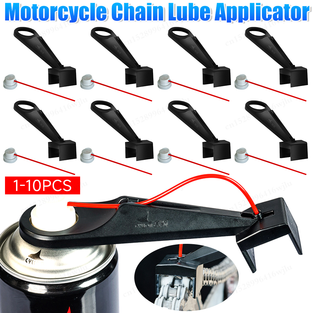 1-10PCS Motorrad Kette Lube Applikator Chain-Free Kette Wachs Kette Reiniger Befestigung Motorrad Kette Öler spray Getriebe