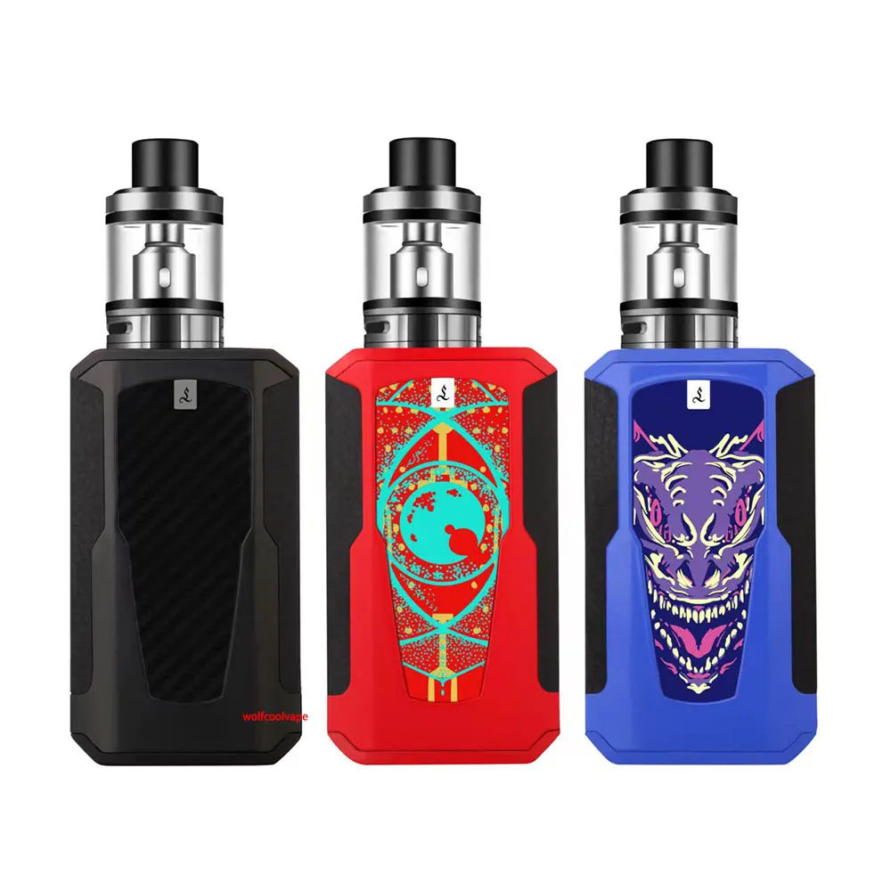 wolfcoolvape Elektronische Zigaretten 120 W Box Mod Vape Kit 1800 mah 2,5 ml Zerstäuber OLED Bildschirm E Zigarette Verdampfer kit